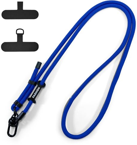 xiaowanwan Handykette Universal,Verstellbar Handyband zum Umhängen,Handy Umhängeband,Handykette Ohne Hülle,Abnehmbare Lanyard Handy (Blau 1)
