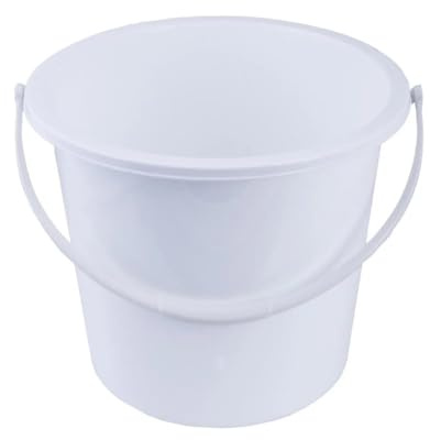 Jantex Round Plastic Bucket White 10Ltr