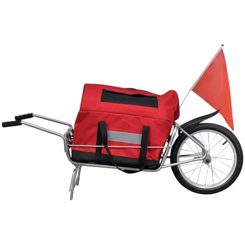 Tidyard cykeltrailer ett hjul med förvaringsväska cykel släpvagn lastcykel släpvagn camping bagage förvaring transportcykel släpvagnar