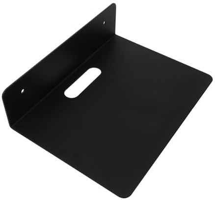 FOYTOKI Projector Wall Mount and Aluminium Alloy Wall Mounted Projector Holder Router Bracket Black with Solid Load Bearing and Portable Design, Easy to Install for Office and Home Use