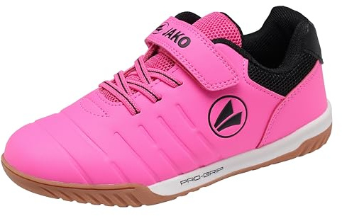 Jako Flickor J-sh Finesto Ev hallsneakers, Neon rosa jet svart, 29 EU