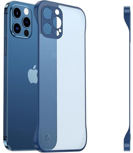 FAOMSEBS Senza Bordo Cover per iPhone 15 Pro (Sensazione di Metallo Nudo) [Opaca Traslucido] [Ultra Sottile Come Senza Custodia] Custodia Antishock Cover iPhone 15 Pro Case Slim 6,1'' 2023