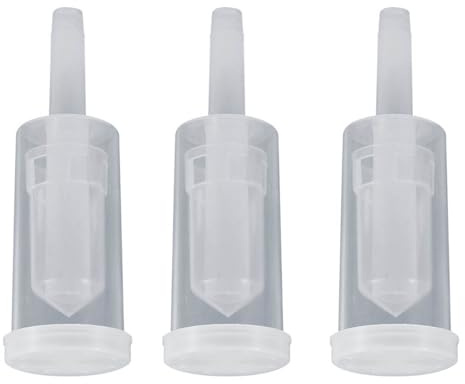VICASKY Luftschleuse Bausatz 3stücke Weiß Pp für Container Cider | Selbstgebaute Gärschleuse, Sperren Luft und Abluftsystem, Oktoberfest Party, Weingärungssystem
