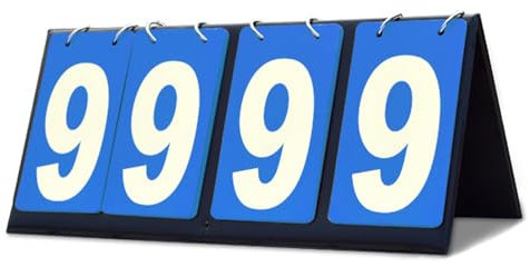 OAJABBGE wasserdichte Score Board Tischplatten Anzeigetafel Erzielte Keeper Keex Flipper Für Basketball Volleyball Tischtennis