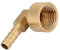 Conexión Barb de latón Codo Tubo, Latón Manguera Púa Montaje Codo, G1/2 90 grados rosca hembra de laton codo tubo Barb acoplamiento enchufe adaptador para agua tubos de combustible(10 mm)