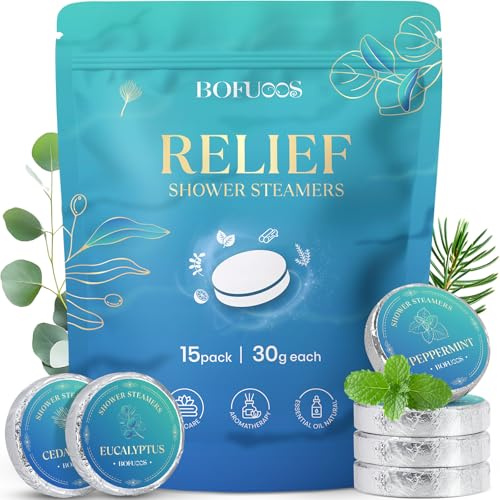 Bombe da Bagno per Uomo, Bombe da Doccia Aromaterapia Olio Essenziale per Rilassamento SPA, Calendario dell’Avvento 2025 Regali di Natale Compleanno per Lui, Papà (15 Pezzi)