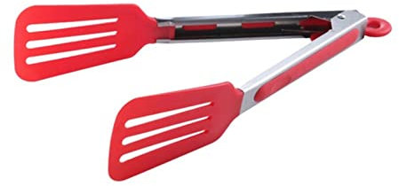 YGDLUCK Barbecue Bag Clips for Food Color BBQ Tongs Silicone Cover Handle Kitchen Tongs Lock Design BBQ Clamp Stainless Steel Food Tongs Tongs