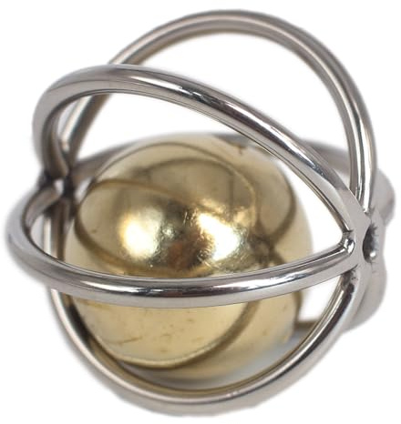Fosrion Jouet Oiseau en Acier Inoxydable Boule de Recherche avec Clochette pour Perroquet