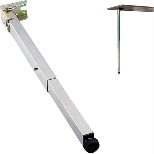 Verstellbare Tischbeine aus Edelstahl for DIY-Möbel, Klappbare Teleskop-Tischbeine, Push-Pull-Lift-Esstische, Schrankbeine, 50–130 cm, Verstellbare Schutzbasis, Mit Schrauben(90 cm (35.4 in))