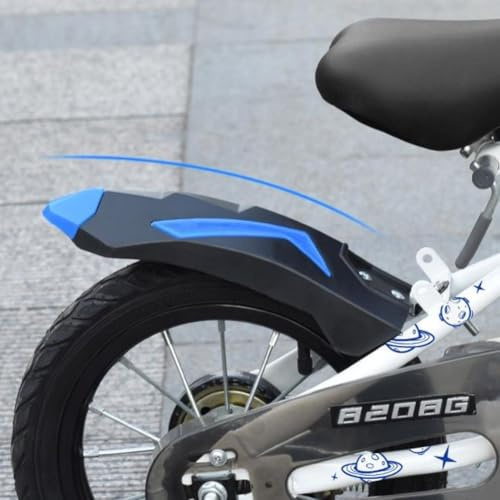 Garde-boue arrière de vélo pour enfants compatible avec les roues de 12 à 18 pouces d'épaisseur et pour une protection durable, convient aux draisiennes (A-12/14)