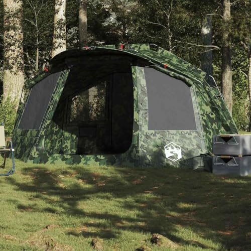 Owoxanthellate Angelzelt 5 Personen wasserdicht, 332 x 284 x 147 cm, 185T Polyester Campingzelt mit PU Beschichtung, Ultraleicht Angel- und Camping Shelter für Angeln Outdoor und Garten