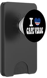 I Love CAPE VERDE Heart Flag Retro Travel Souvenir PopSockets PopWallet for MagSafe