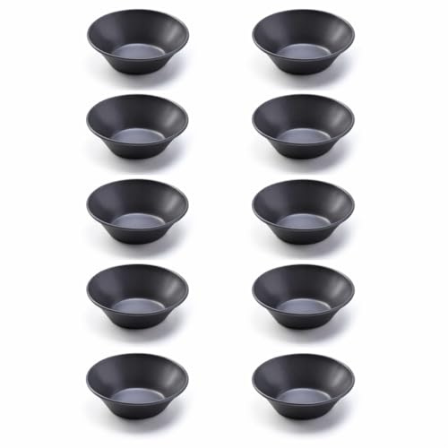 XZHDNLY Set 10 Moldes Antiadherentes para Tartaletas, Moldes para Pasteles de Nata Portugueses 8cm, Formas Reutilizables para Mini Tartas y Quiches