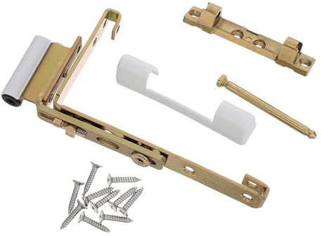 Healeved Upvc Window Hinges for Doors and Windows, Carbon Steel Material with White Cover Caps, Smooth Operation and Versatile Compatibility, for Balcony and Kitchen Use