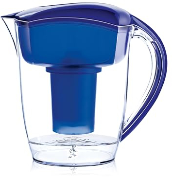Jarra de agua Santevia p402, sin BPA, plástico, color azul