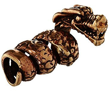 NKlaus Bartperle Haarperle DACO Drache Bronze Lockenperle 6385