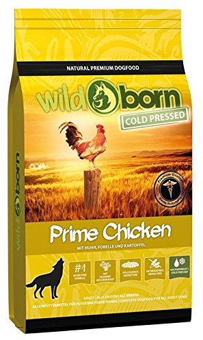 Wildborn Prime Chicken 500 g kaltgepresstes Hundefutter getreidefrei mit extra viel Hühnchenfleisch