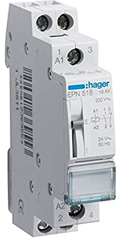 Hager epn518 – Télérupteur 24 V 16 A 1 NA + 1NC
