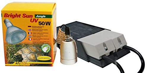 Lucky Reptile Bright Sun UV Jungle Komplettset - 70 W Metalldampflampe inklusive Fassung & Vorschaltgerät - Reptilien Wärmelampe mit hitzebeständiger Keramikfassung , 1 Stück (1er Pack)