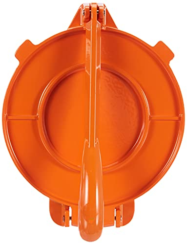 Ibili 799820 Tortillapresse 20 cm aus Aluminium, orange