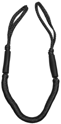 Ausla Corda per Ormeggio, Elastica con Ammortizzatore, Diametro 16mm, Lunghezza 124-170cm, Nero per Yacht Kayak Barca a Vela