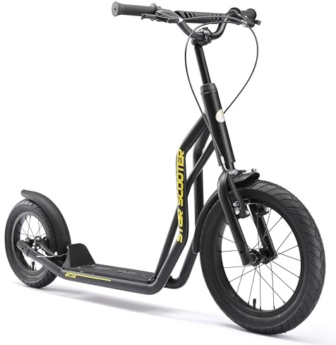 STAR SCOOTER Kinder Tret Roller ab 7-8 Jahre | 16/12 Zoll Mixed City Kick Scooter Luftreifen