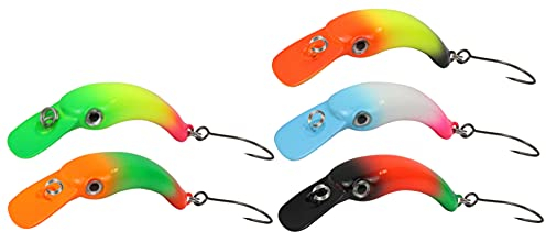 5 FTM Wobbler Masu 1,2g 2,9cm - Forellenwobbler Angelset, Forellenköder zum Spinnfischen, Spinnköder zum Forellenangeln, Köder für Forellen