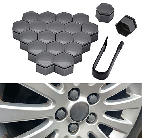 20 Stücke Auto Radschraubenkappen für Volvo V40 V50 V60 V70 V90 XC40 XC60 XC70 XC90, Radbolzen Radmutterkappe Radschrauben Kappen Radmuttern Nut Abdeckkappe Schraubenabdeckung