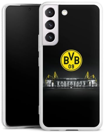 Slim Case kompatibel mit Samsung Galaxy S 22 Silikon Handyhülle transparent Hülle extra dünn BVB Stadion Borussia Dortmund