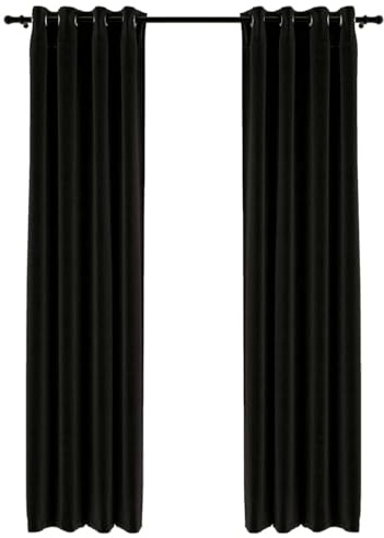 vidaXL Verdunkelungsvorhänge Leinenoptik 2 STK. Anthrazit 140x245 cm