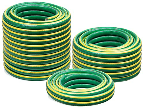 STRÜBER Gartenschlauch 6-lagig ANTI-TWIST, 3/4 Zoll, 20 m Länge | ANTI-TWIST, Bewässerungsschlauch, Kreuzgewebe, UV-beständig, PVC flexibel