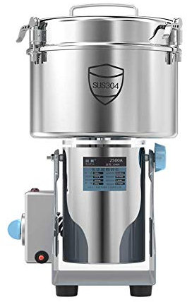 2500g Electric Grain Grinder - Stainless Steel High-Speed Food Mill Herb Grinder - for Home Commercial Herb Spice Pepper Coffee Corn
