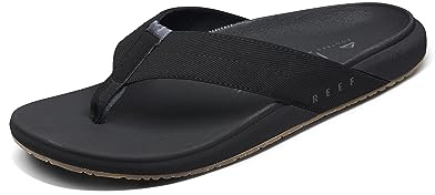 Reef MENS SANDALS, THE RAGLAN, BLACK/GUM, 9 UK