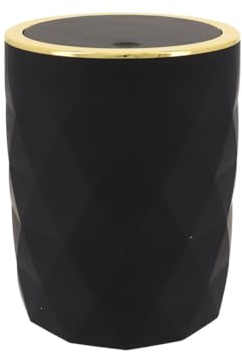 Tendance - Poubelle abs + rubber 6l - noir