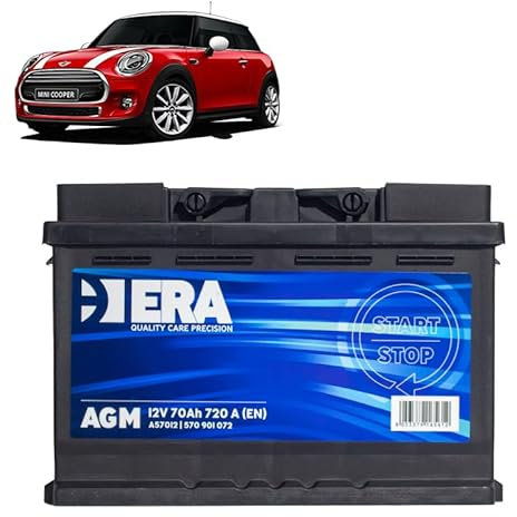 Batteria 70Ah A.G.M. per Mini F55 F56 OneD CooperD CooperSD gasolio 2013+