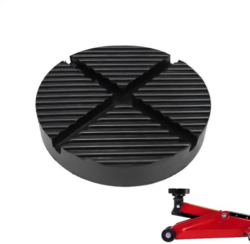 0XBIT Gummiauflage Wagenheber, Universal Wagenheber Auflage, Stark und Robust, mit Rillen, Hydraulischer Wagenheber Gummi, Gummi Wagenheber Auflage für Wagenheber und Hebebühnen