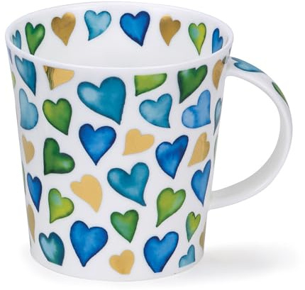 Dunoon Becher Lomond Lovehearts Blue - 0,32l