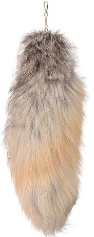 Nocyclonic FuchsschwanzFuchsschwanz Anhänger etwa 40cm,fox tail,Fell Schwanz Keychain fox tail keychain Auto Schlüsselketten Anhänger Weich Flaumig Dicht Dekoration (20)