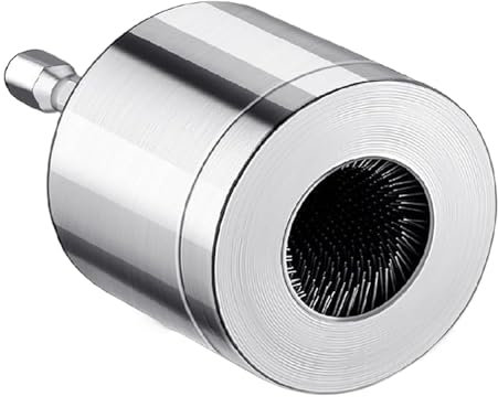 Scovolino per Tubi in Metallo e Rame, 22Mm Pulitore per Tubi di Rame per Trapano, Strumento di Pulizia con Setole in Acciaio Fine, Spazzola per Pulizia Tubi per Trapano Elettrico