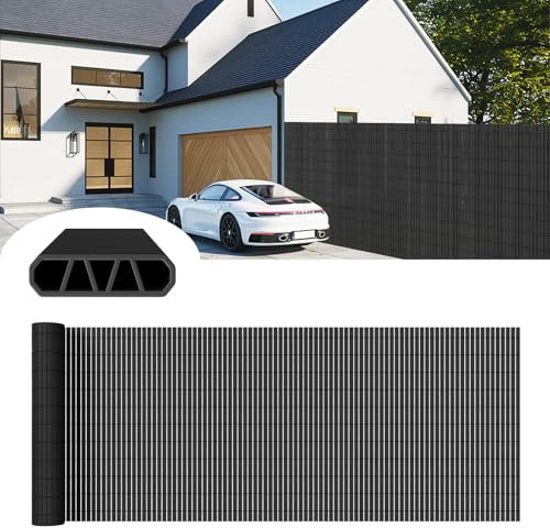 Canisse en PVC 80x300cm, Brise-Vue de Jardin-Balcon-Terrasse-Clôture, Écran de confidentialité, Pare-Brise Extérieure Waterproof et Résistance UV, Habillage de Balcon, Barrière Occultante, Anthracite