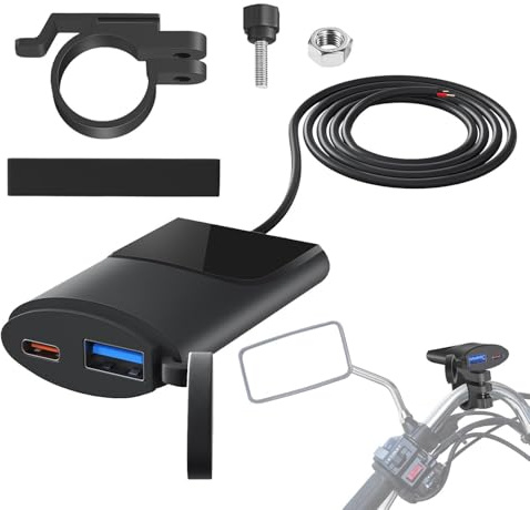 Motorrad USB Fast Ladegerät, Motorrad USB -Ladegerät PD USB -Adapter