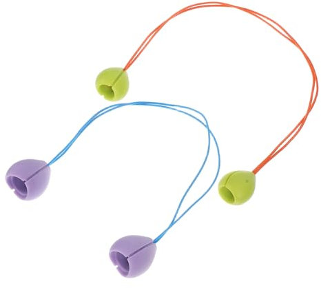 EXAOMBLE 2pair Flower Knitting Needle Plugs Stopper Silicone Tip Protectors for Knitting Craft Quilting DIY and Sewing