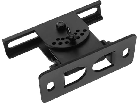 HOMSFOU Staffo per Altoparlante Parete Supporto per Altoparlanti Surround da Scaffale e Satellitari Design Compatto e Semplice Installazione Nero