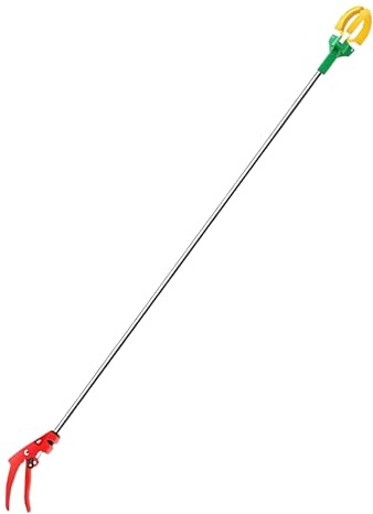 Caña Recolectora de Frutas,Recolector Telescópico de 3 Garras | Recolector Manual de Longitud Ajustable para Peras Cerezas y Fruta de Árbol