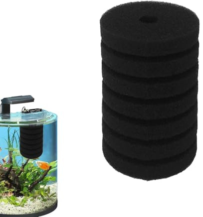 Filter för fiskbehållare, ersättningsskum, svampfilter för akvarium, svampfilter för akvarium med filterpump ersättning och kolfiskintag, saltvatten