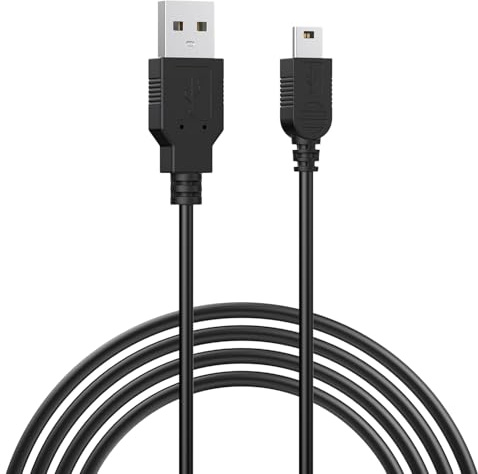 Meliya Mini USB Cable for PS3 Console, Nintendo New 2D S X L, New 2DS, 2D-S, DSi, and DSi XL, USB 2.0 to Mini B Game Charger Cable Charging Data Cord,1M