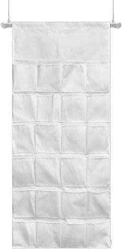 Christmas Advent Calendar, 43x17'' Canvas Hanging Advent Calendar - DIY Blank Countdown with 24 Empty Pockets for Christmas