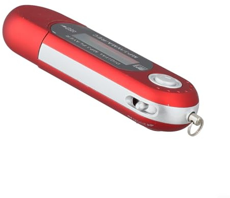 Lettore MP3 USB, chiavetta USB con display a schermo, lettore musicale MP3 portatile da 8 GB (rosso)