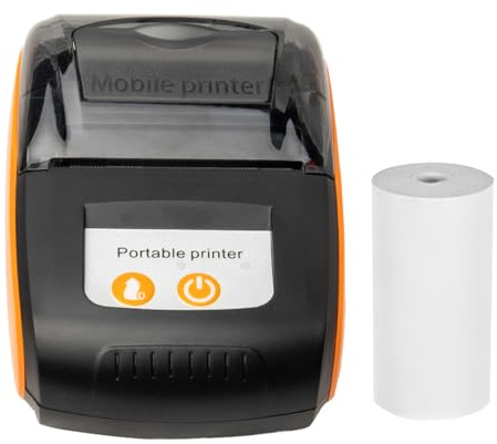 Bisofice Mobiler Bondrucker 58mm, Mini Thermodrucker, Kabellos Bluetooth & USB, kompatibel mit Android/iOS/Windows, inkl. 2-Zoll Thermopapierrolle, für Kleinunternehmen, Restaurant, Einzelhandel