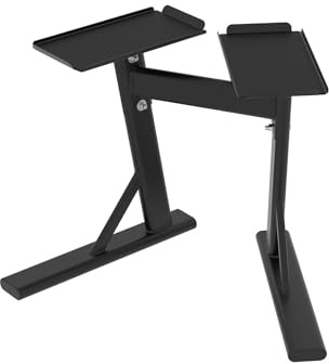 POWERBLOCK Großer, kompakter Ständer, Kurzhantelständer und Gewichtsregal, flach zusammenklappbar für einfache Lagerung, Verwendung erweiterbarer Hanteln, Heim-Fitnessstudio, Krafttraining